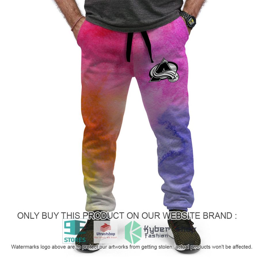 personalized breast cancer awareness nhl colorado avalanche hoodie long pants 4 74433