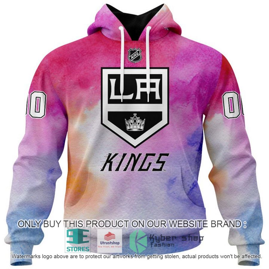 personalized breast cancer awareness nhl los angeles kings hoodie long pants 2 35967