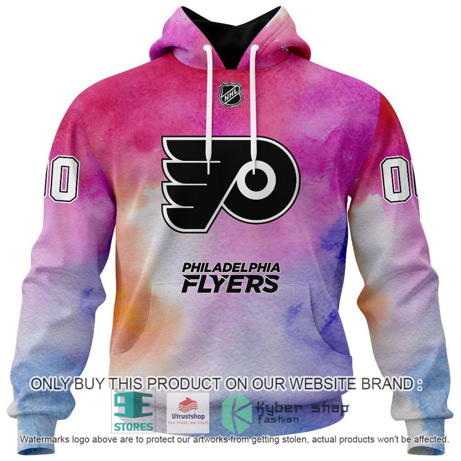 personalized breast cancer awareness nhl philadelphia flyers hoodie long pants 2 59040