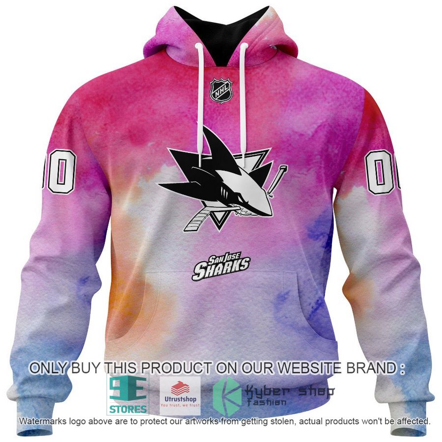 personalized breast cancer awareness nhl san jose sharks hoodie long pants 2 8518