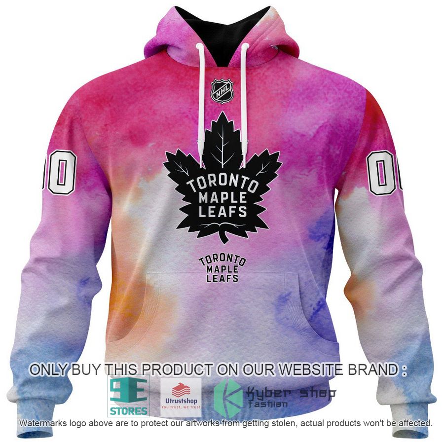 personalized breast cancer awareness nhl toronto maple leafs hoodie long pants 2 31301