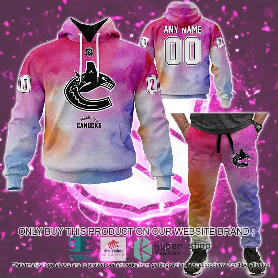personalized breast cancer awareness nhl vancouver canucks hoodie long pants 1 7030