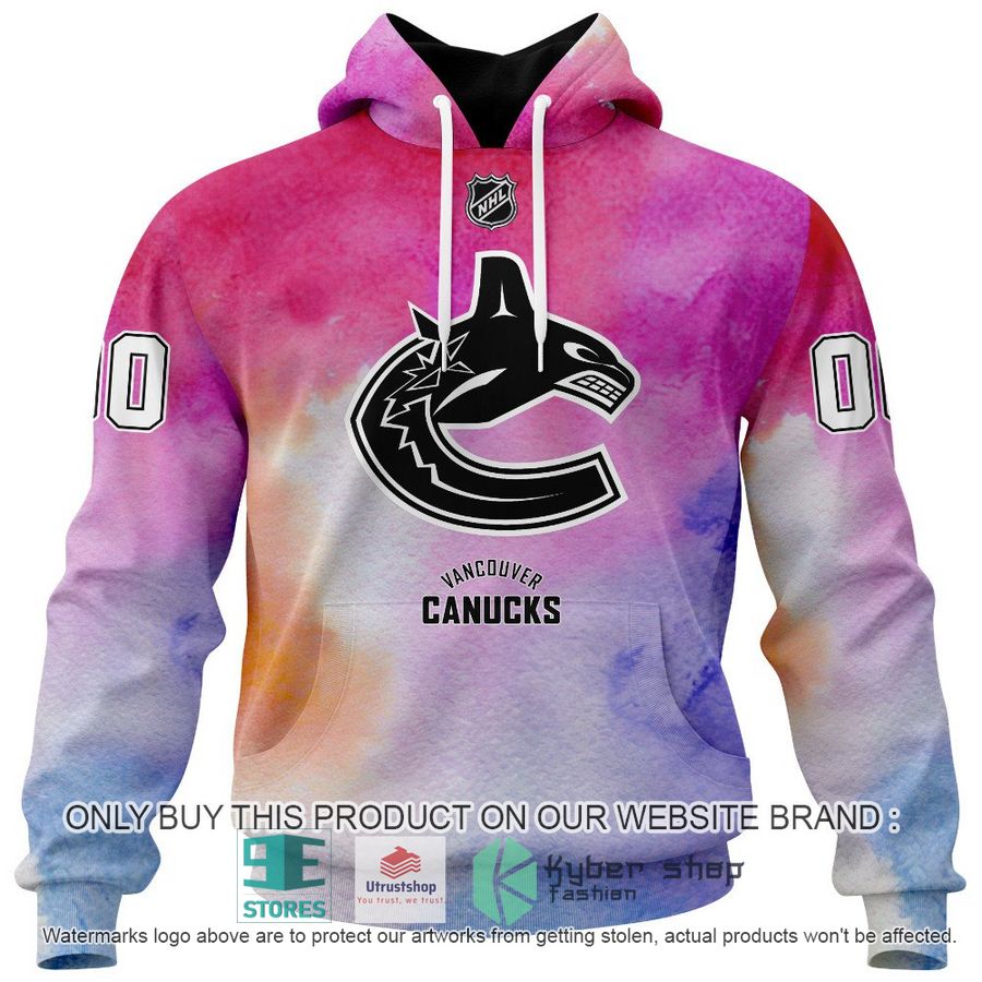 personalized breast cancer awareness nhl vancouver canucks hoodie long pants 2 48140