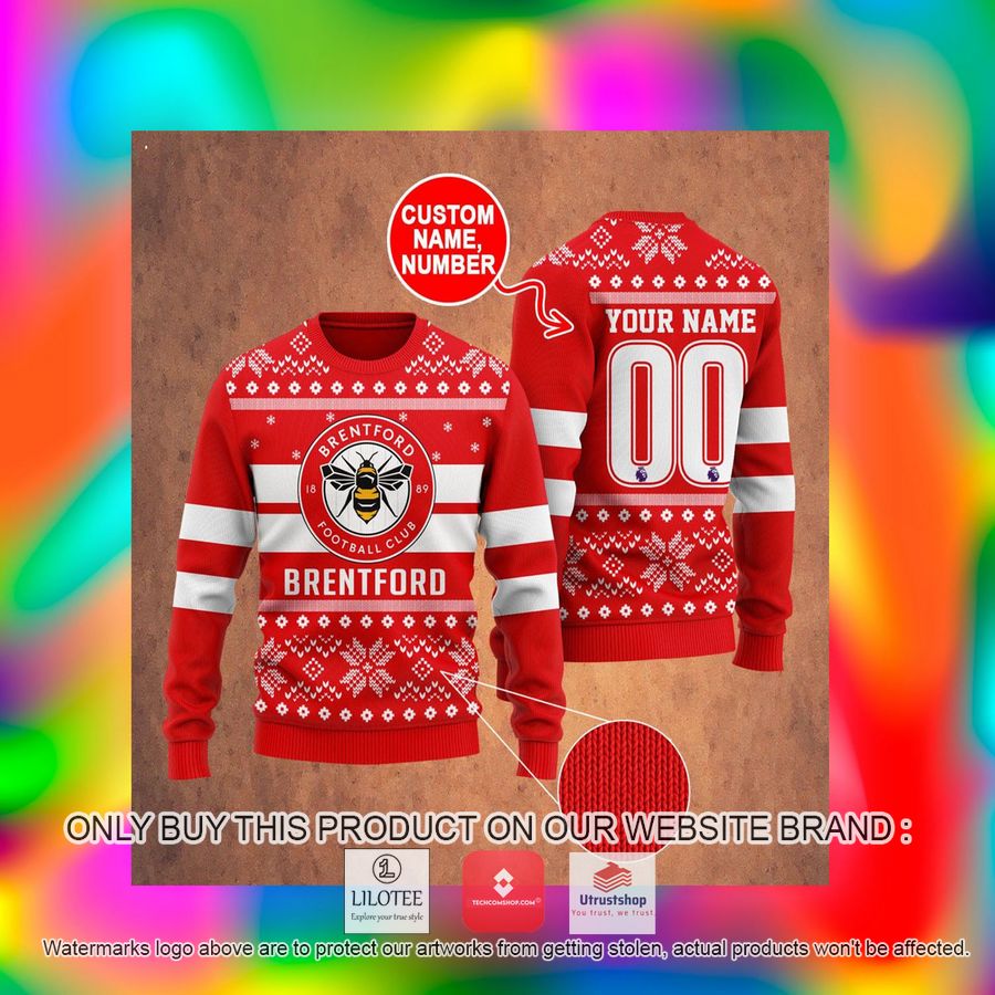 personalized brentford ugly christmas sweater 2 20214