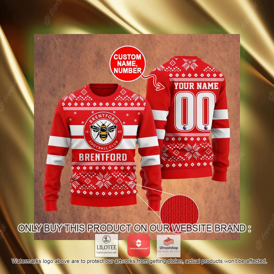 personalized brentford ugly christmas sweater 4 3138