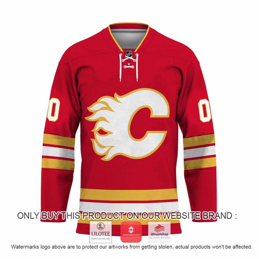 personalized calgary flames nhl hockey jersey 2 81384
