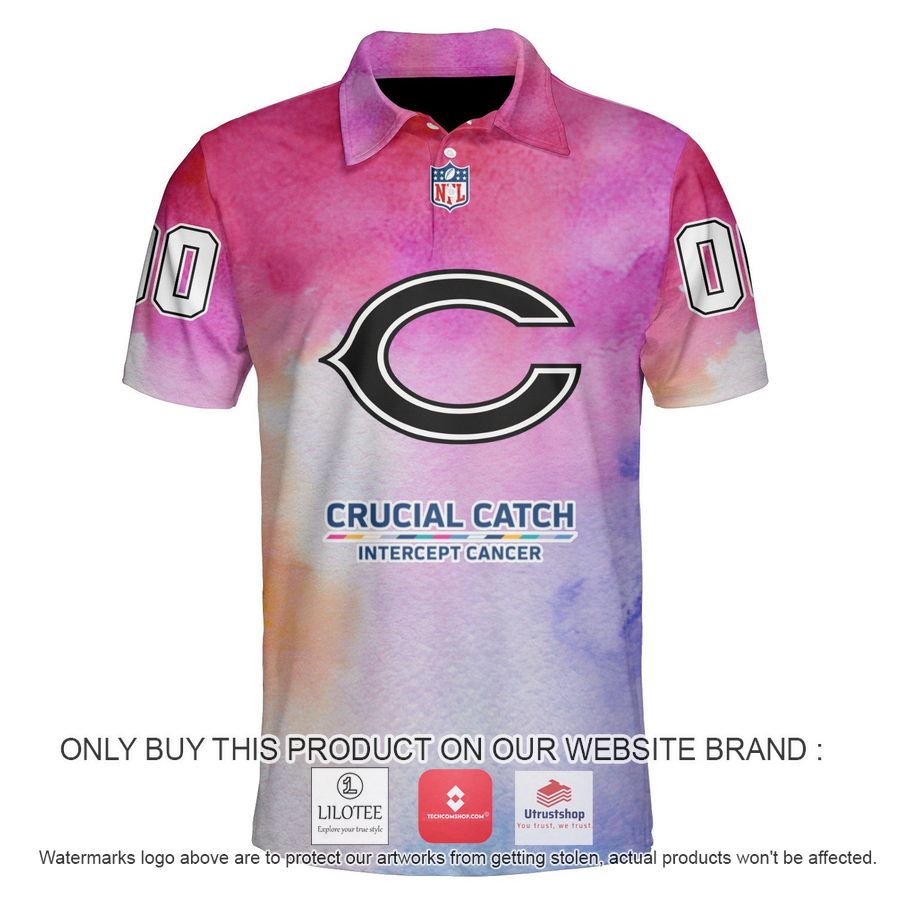 personalized chicago bears crucial catch polo shirt 1 33587