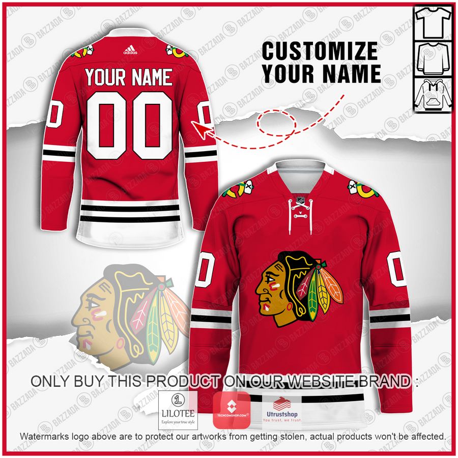 personalized chicago blackhawks nhl hockey jersey 1 7311