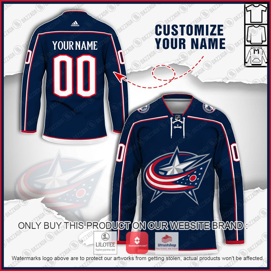 personalized columbus blue jackets nhl hockey jersey 1 23134