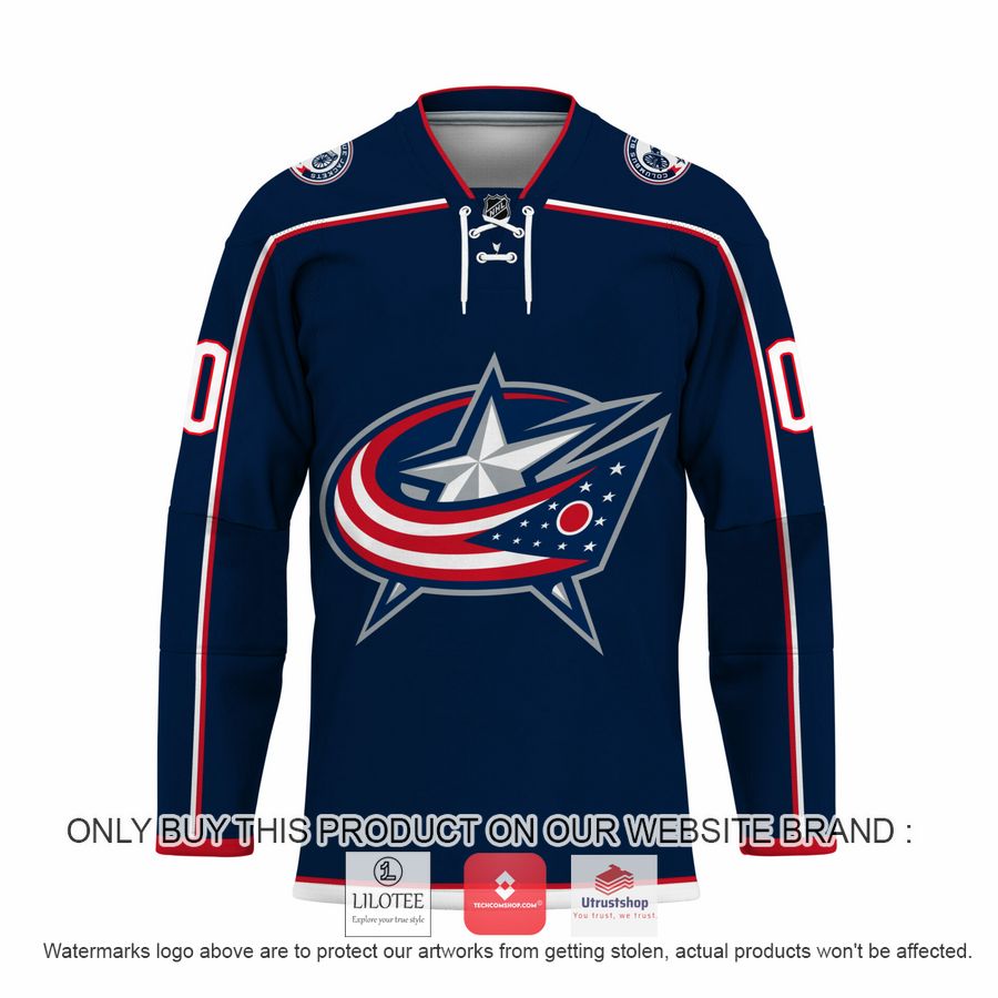 personalized columbus blue jackets nhl hockey jersey 2 55054