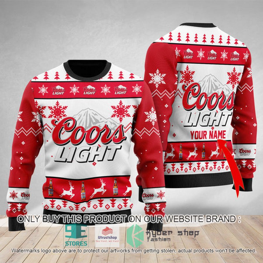 personalized coors light ugly christmas sweater 1 56985
