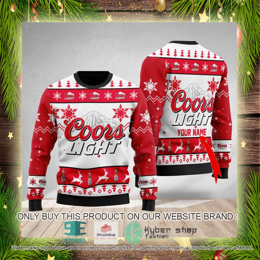personalized coors light ugly christmas sweater 4 47163