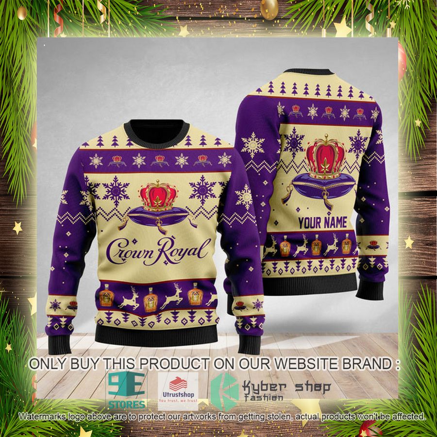 personalized crown royal ugly christmas sweater 4 68148