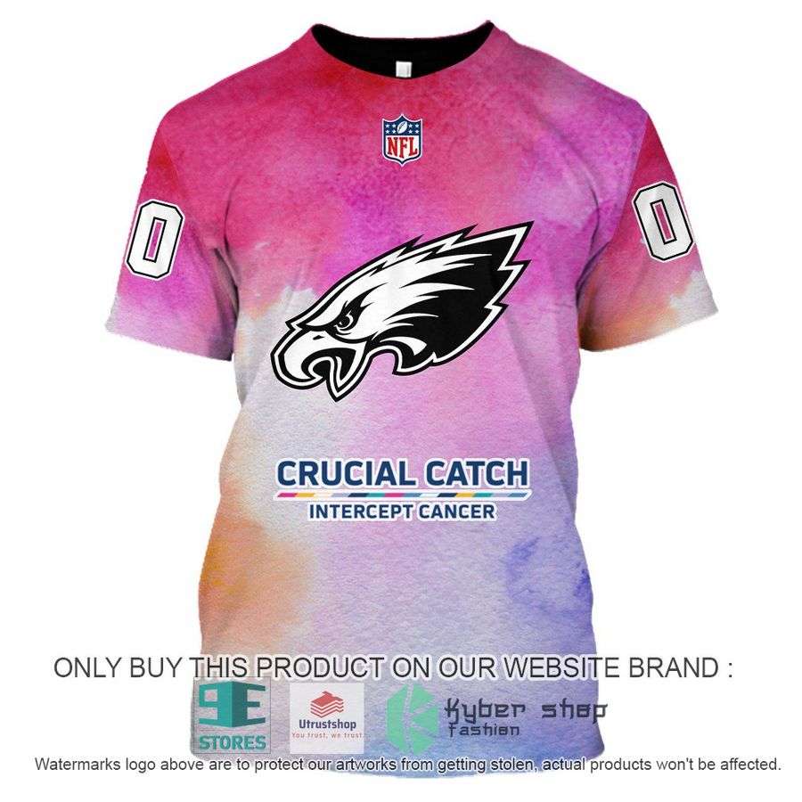 personalized crucial catch intercept cancer philadelphia eagles shirt hoodie 4 21470