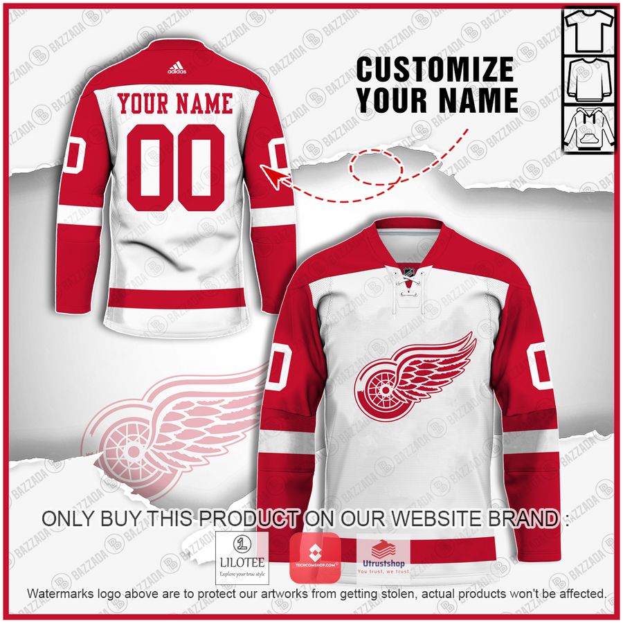 personalized detroit red wings nhl hockey jersey 1 4816