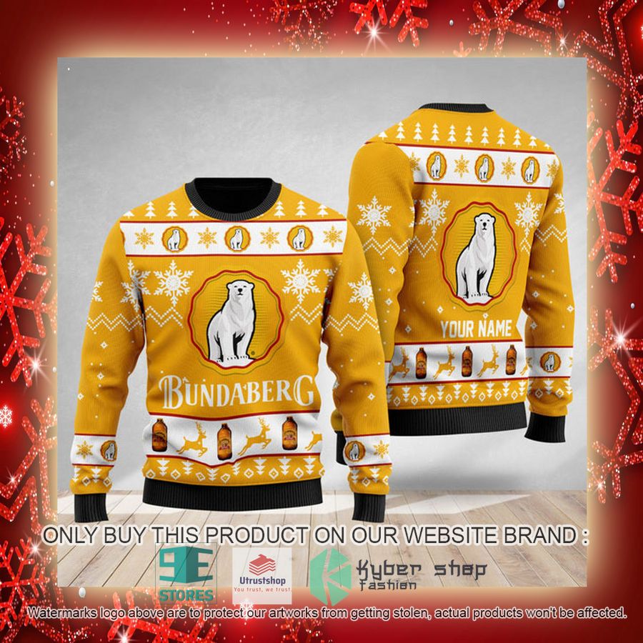 personalized funny bundaberg ugly christmas sweater 3 50218