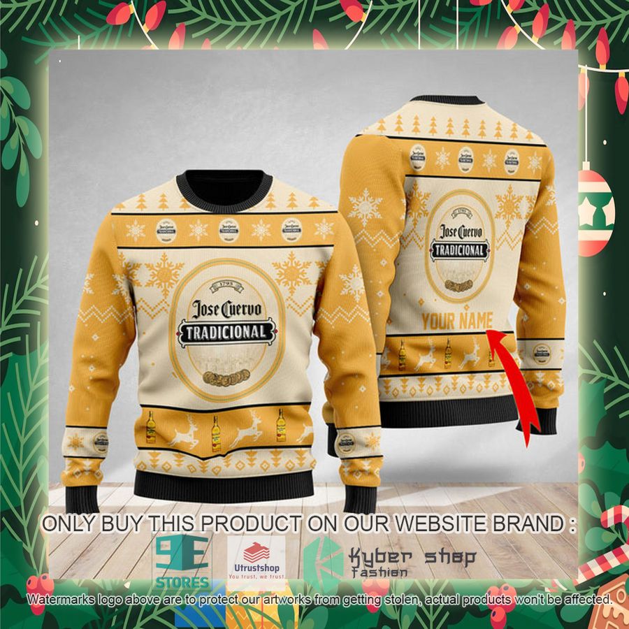 personalized funny jose cuervo ugly christmas sweater 2 74492