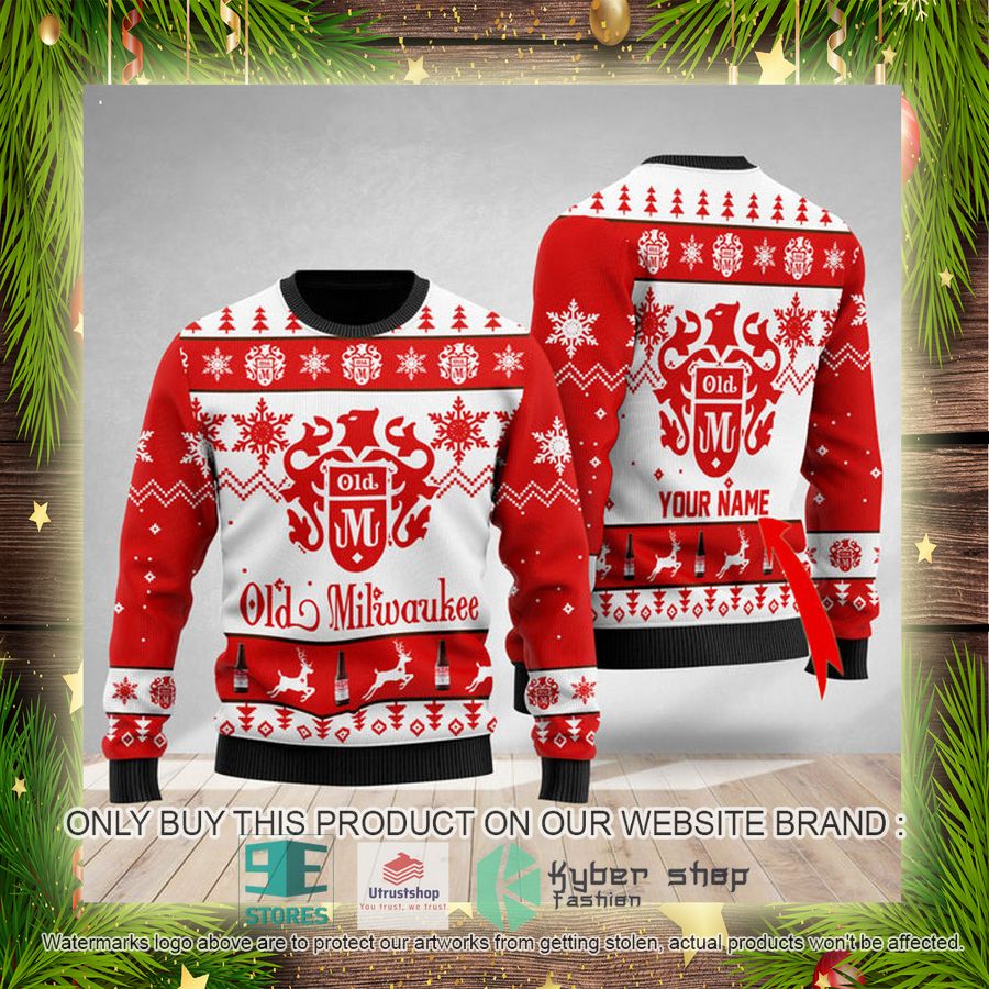 personalized funny old milwaukee ugly christmas sweater 4 83506
