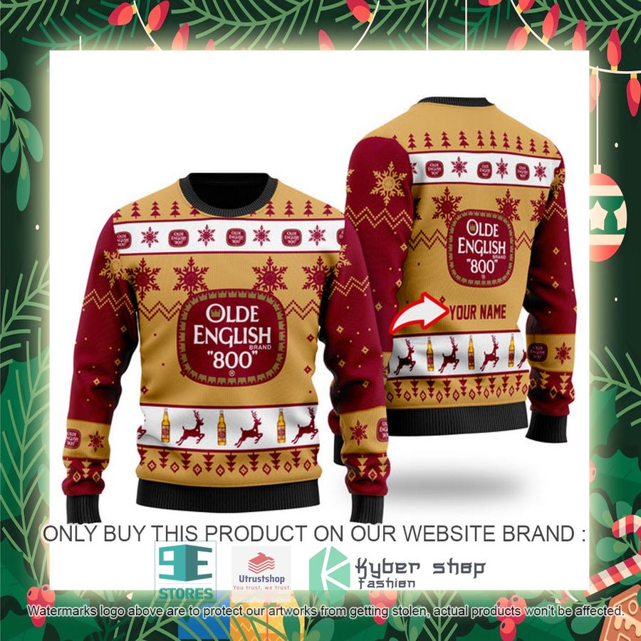 personalized funny olde english 800 ugly christmas sweater 2 16687