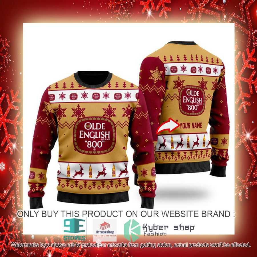 personalized funny olde english 800 ugly christmas sweater 3 87846