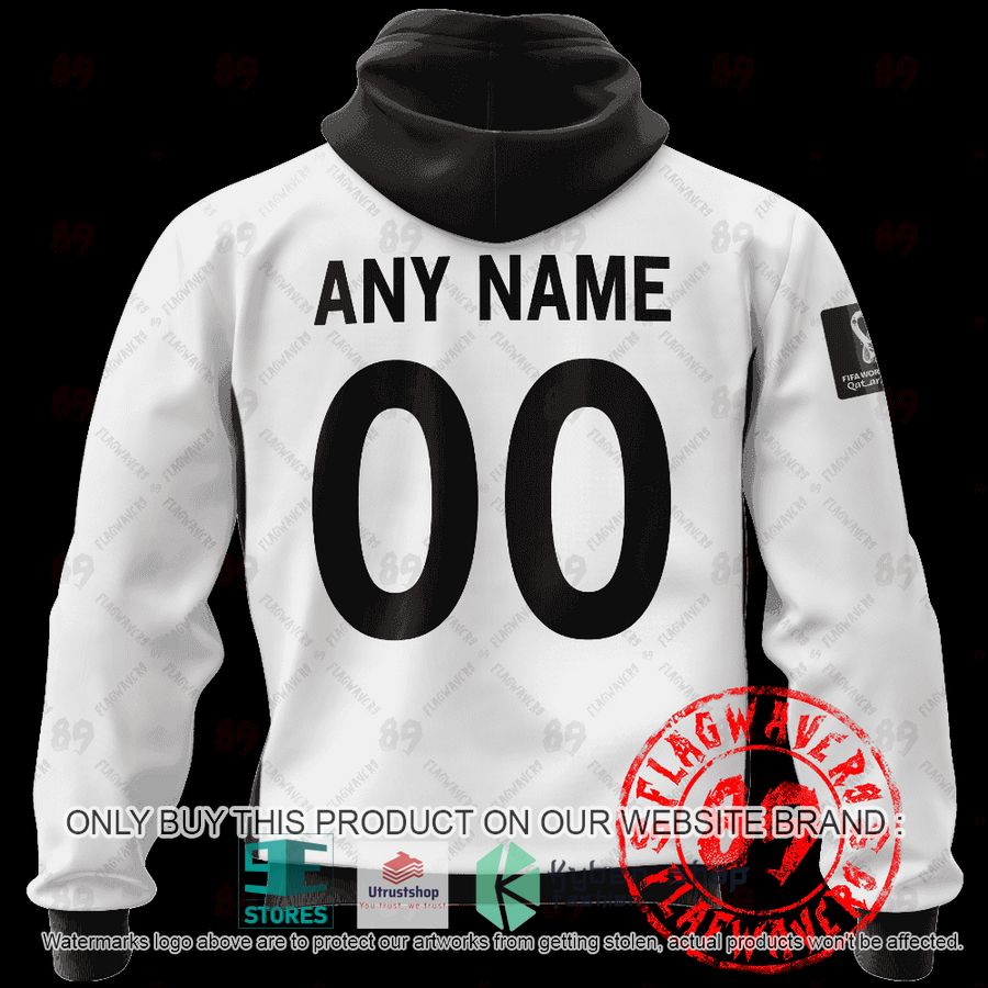 personalized germany home jersey world cup 2022 white black shirt hoodie 2 83681