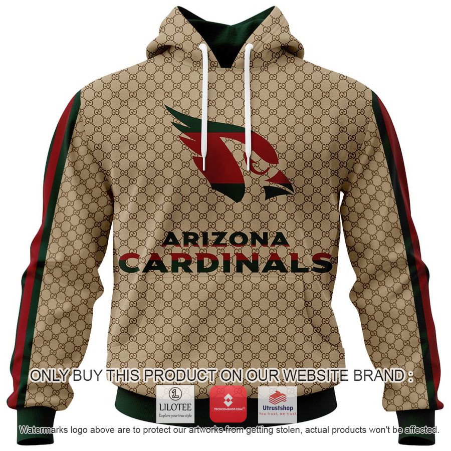 personalized gucci arizona cardinals 3d hoodie hoodie mask 1 15336