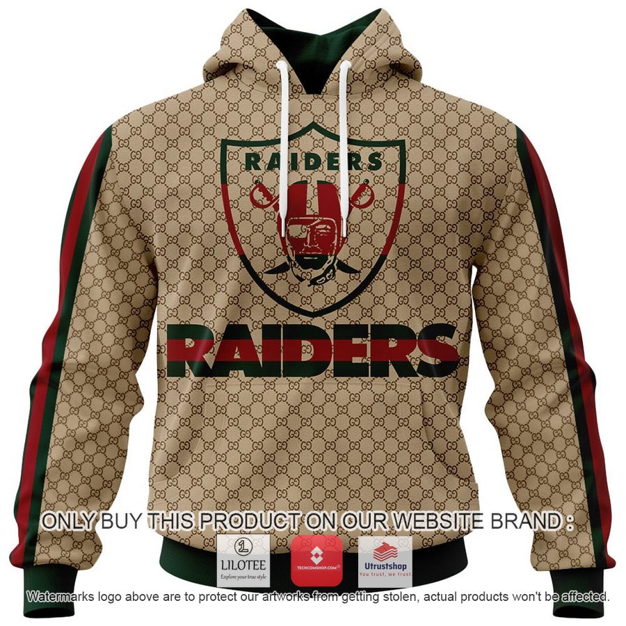 personalized gucci las vegas raiders 3d hoodie hoodie mask 1 23161