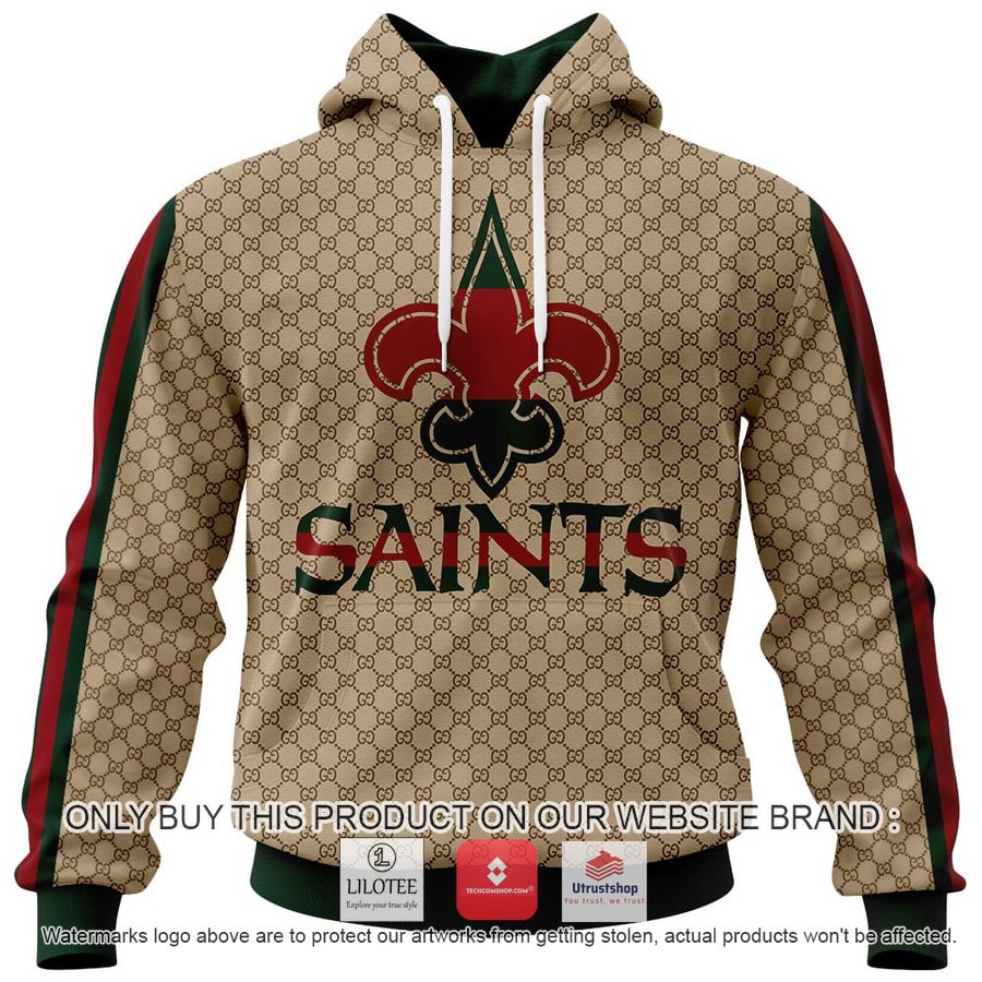 personalized gucci new orleans saints 3d hoodie hoodie mask 1 16237
