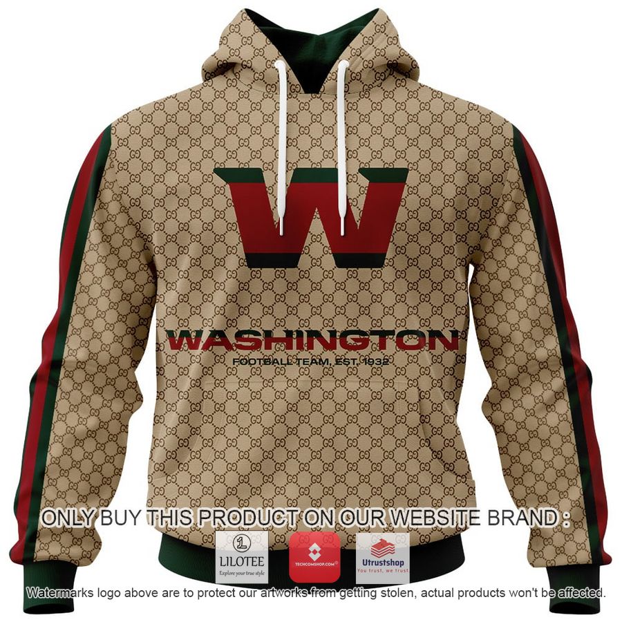 personalized gucci washington commanders 3d hoodie hoodie mask 1 88378