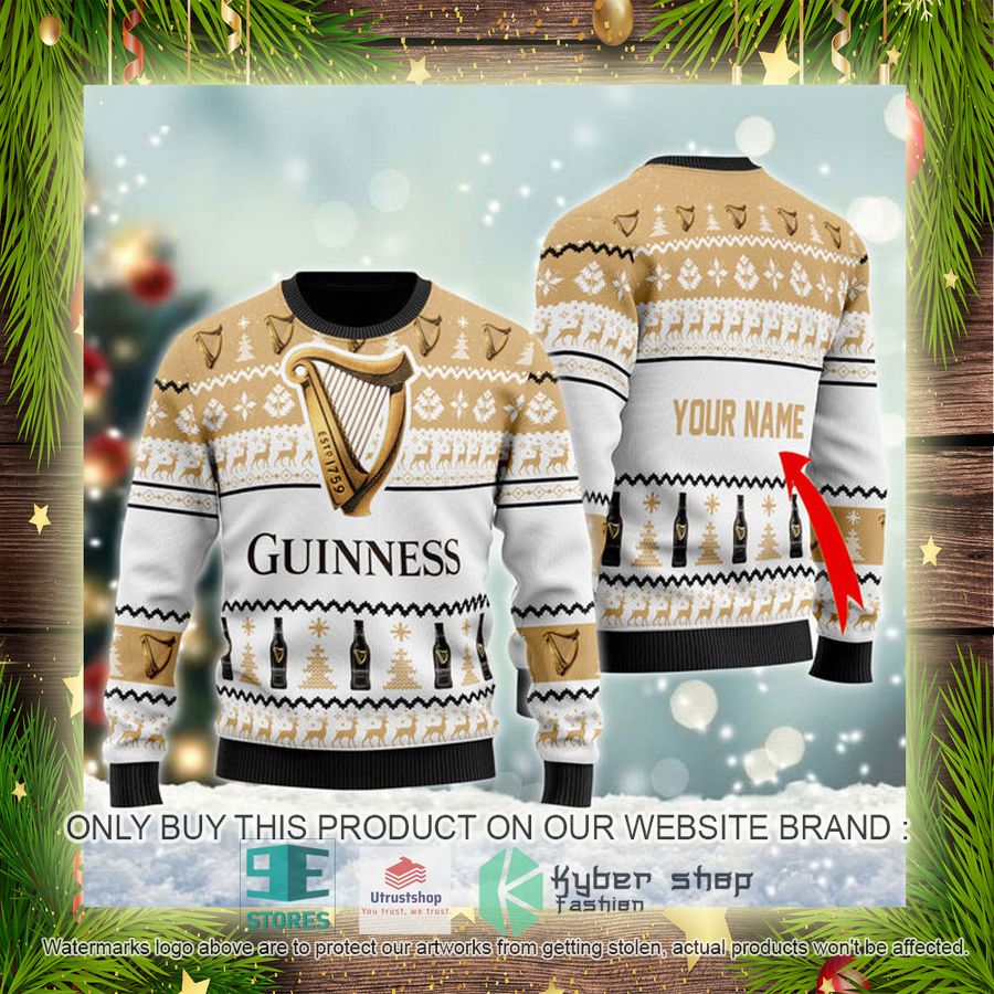personalized guinness beer spirit ugly christmas sweater 4 98050