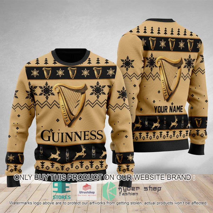 personalized guinness beer ugly christmas sweater 1 40520