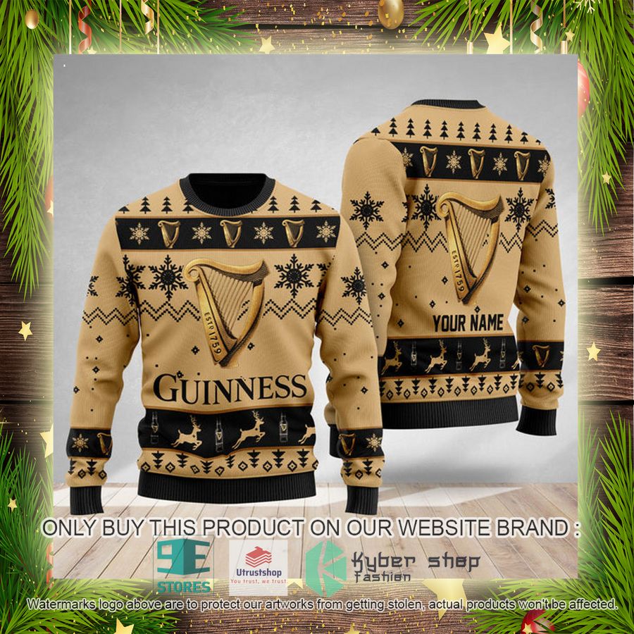 personalized guinness beer ugly christmas sweater 4 22891