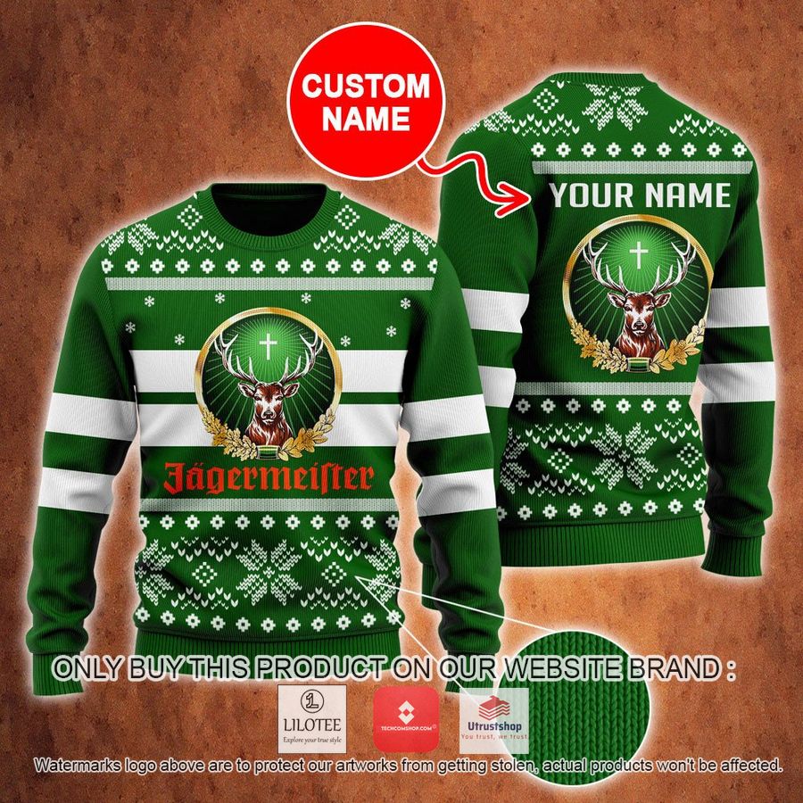 personalized jagermeister ugly christmas sweater 1 76829
