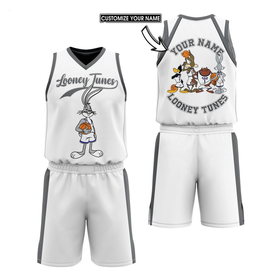 personalized looney tunes basketball shirt shorts 1