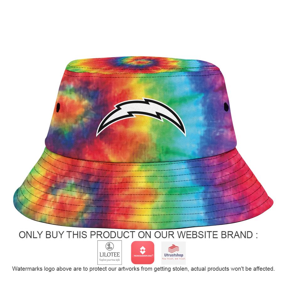 personalized los angeles chargers crucial catch b bucket hat cap 2 69569