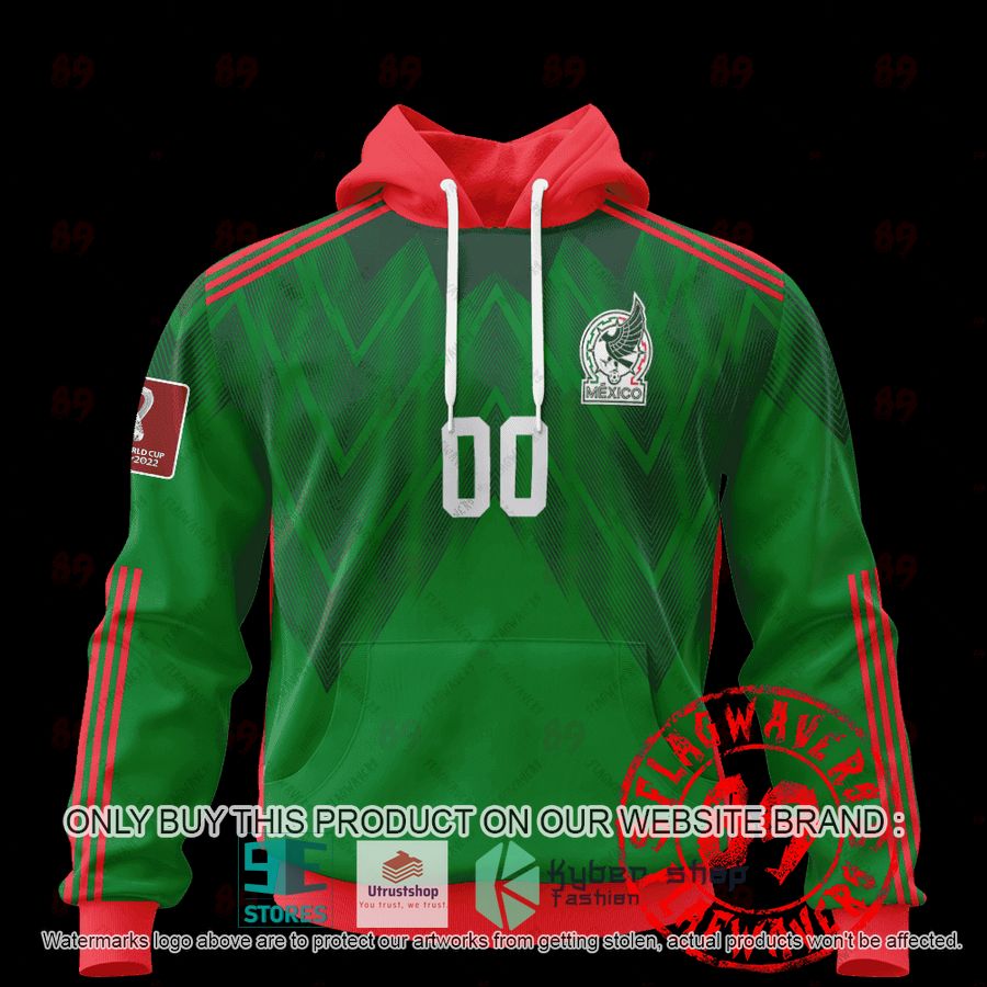 personalized mexico home jersey world cup 2022 green shirt hoodie 1 32841