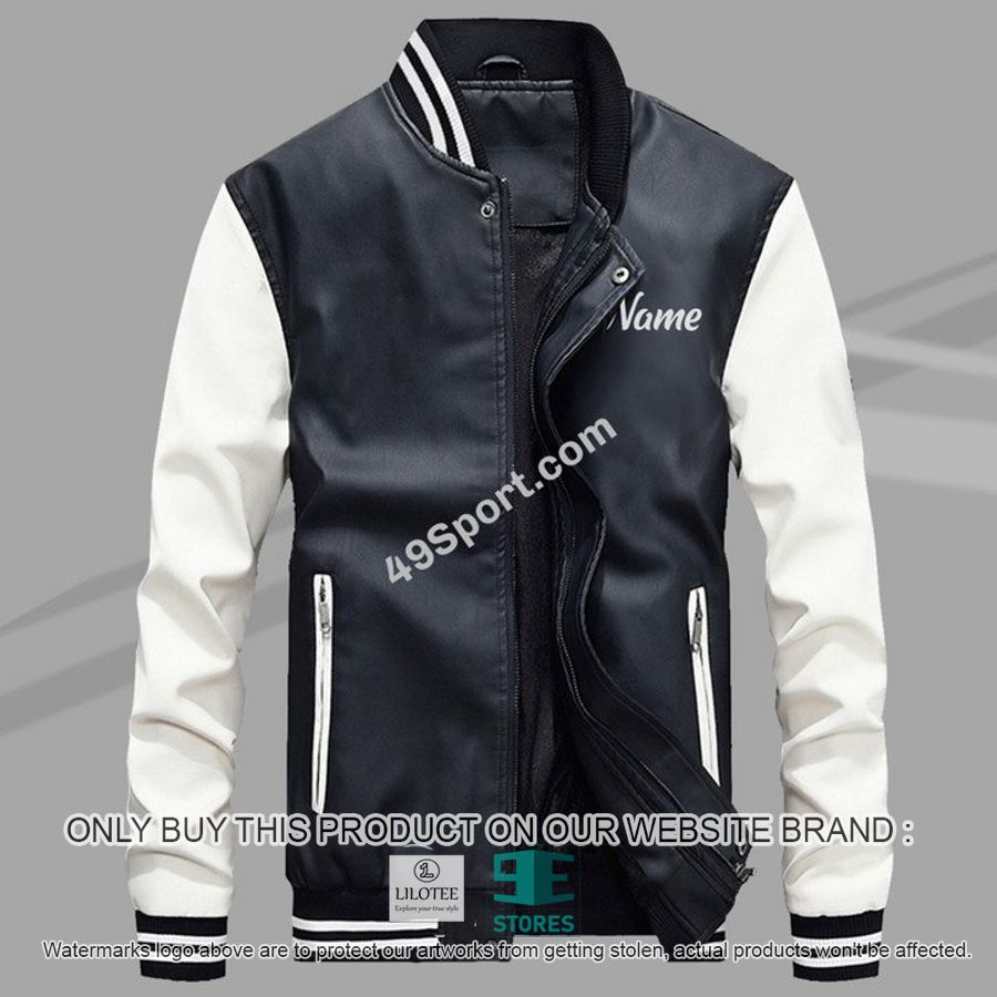 personalized name bomber leather jacket 1 63289
