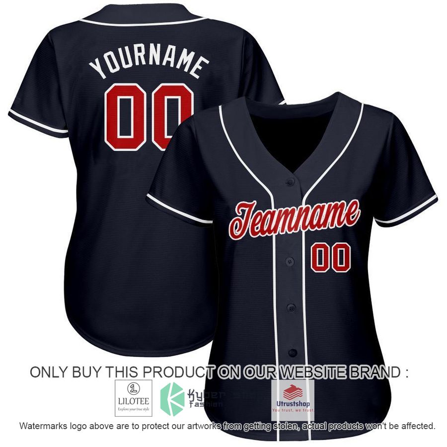 personalized navy red baseball jersey 2 84765