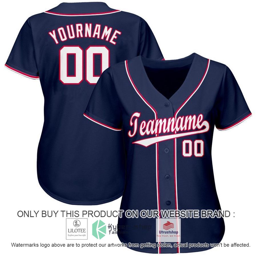 personalized navy white red baseball jersey 2 39066