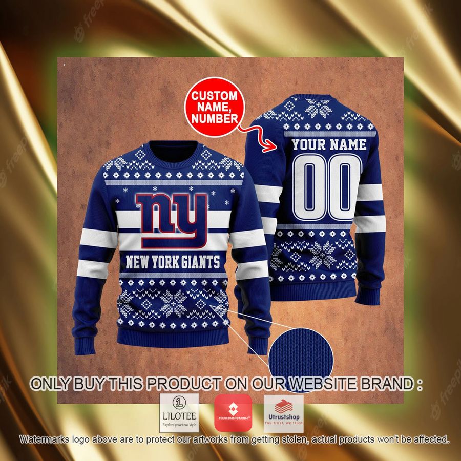 personalized new york giants ugly christmas sweater 4 99642