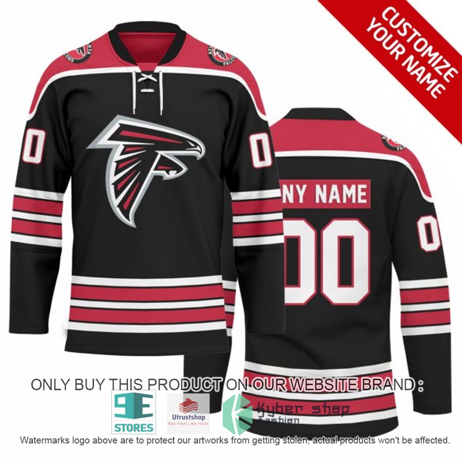 personalized nfl atlanta falcons logo hockey jersey 1 3309