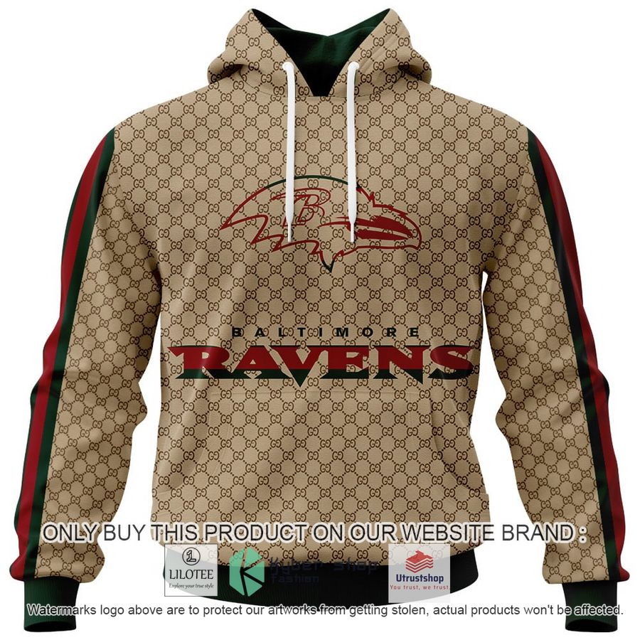 personalized nfl baltimore ravens gucci hoodie long pant 1 11357