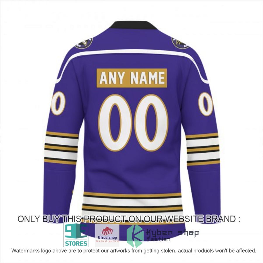 personalized nfl baltimore ravens logo hockey jersey 3 57922