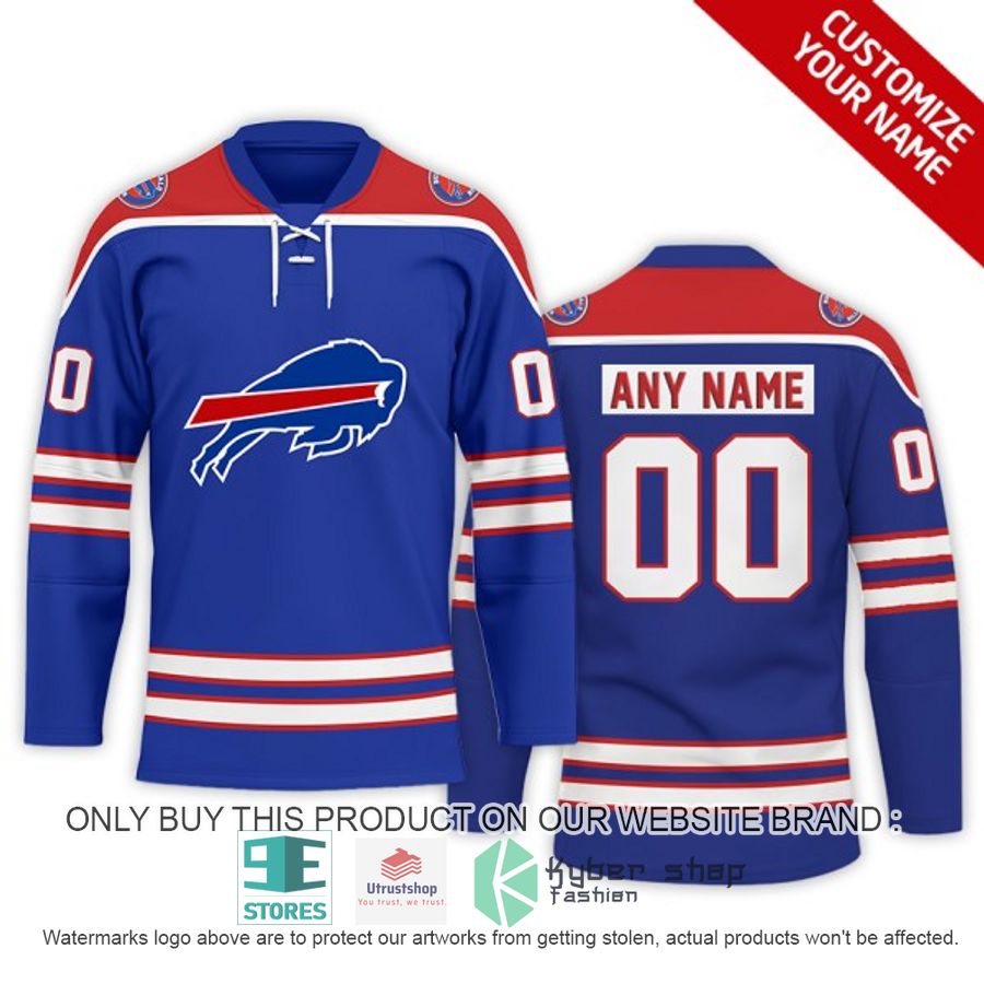 personalized nfl buffalo bills logo hockey jersey 1 36831
