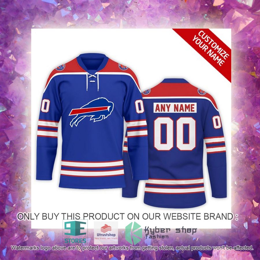 personalized nfl buffalo bills logo hockey jersey 4 44702
