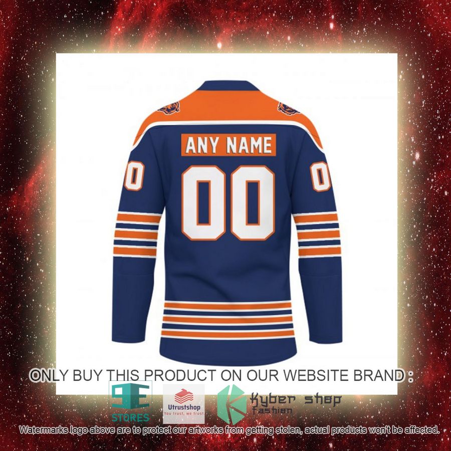 personalized nfl chicago bears logo hockey jersey 9 87234