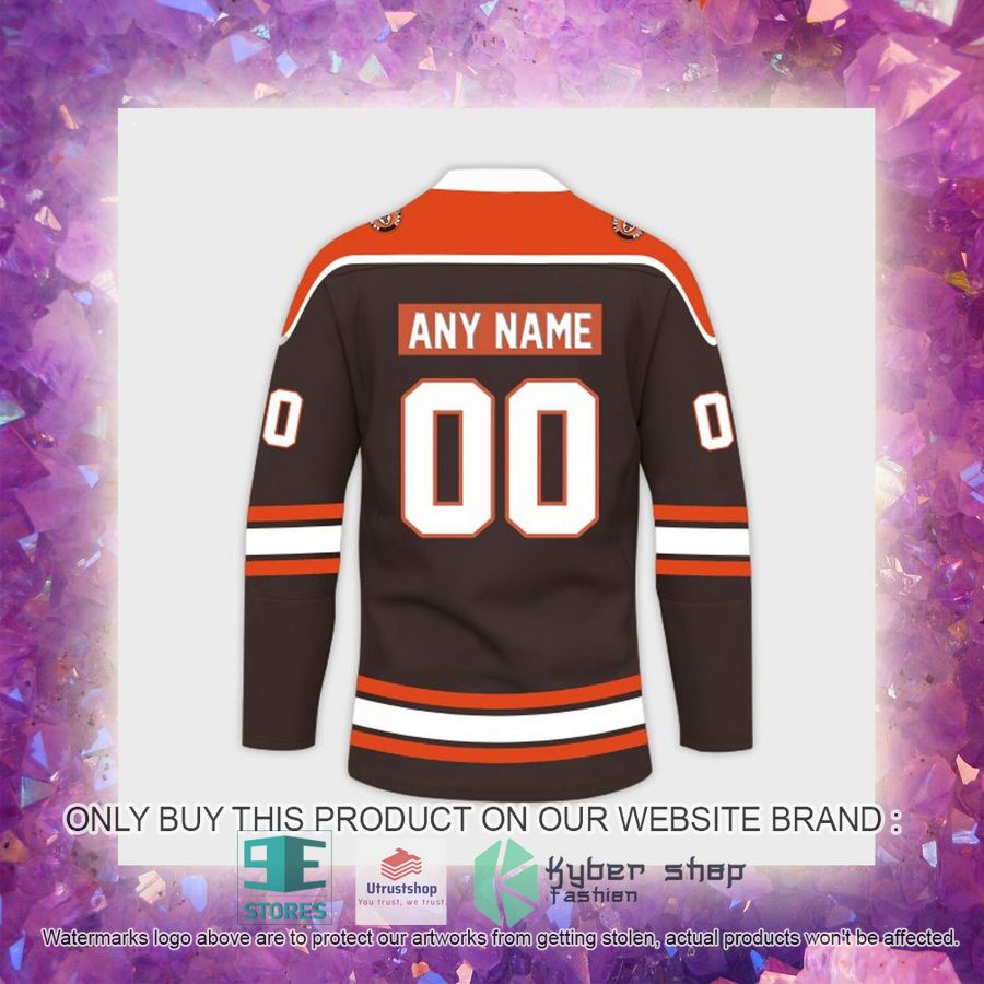 personalized nfl cleveland browns logo hockey jersey 6 84926