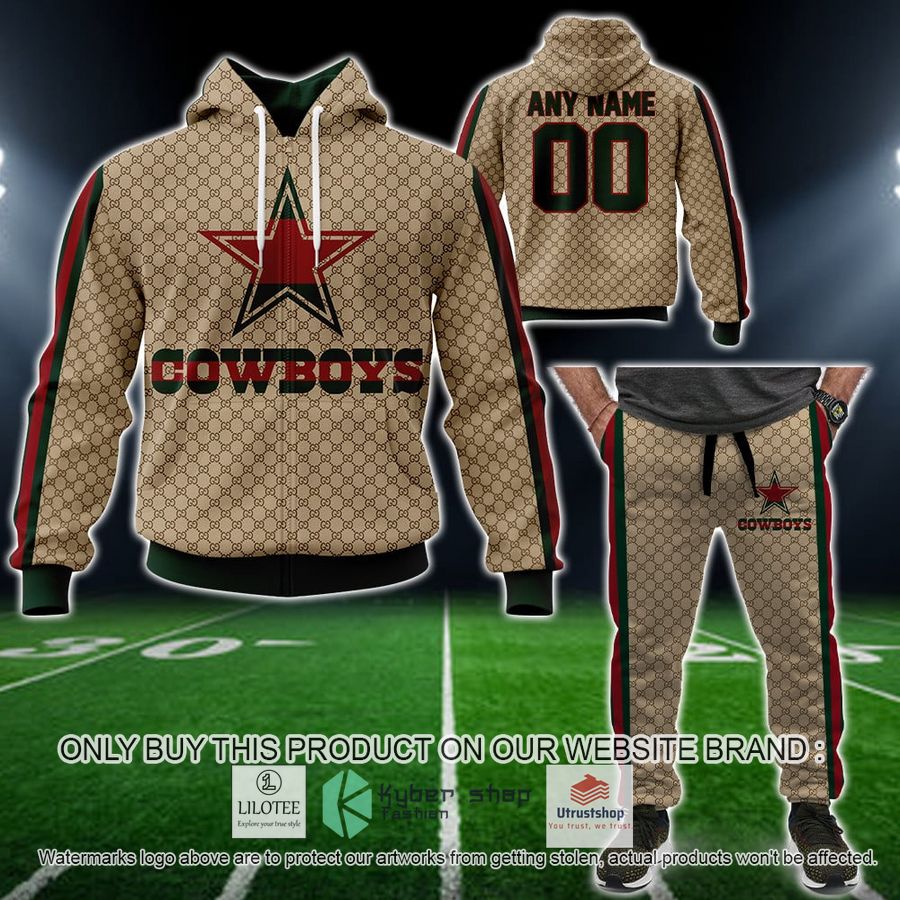 personalized nfl dallas cowboys gucci hoodie long pant 2 90570