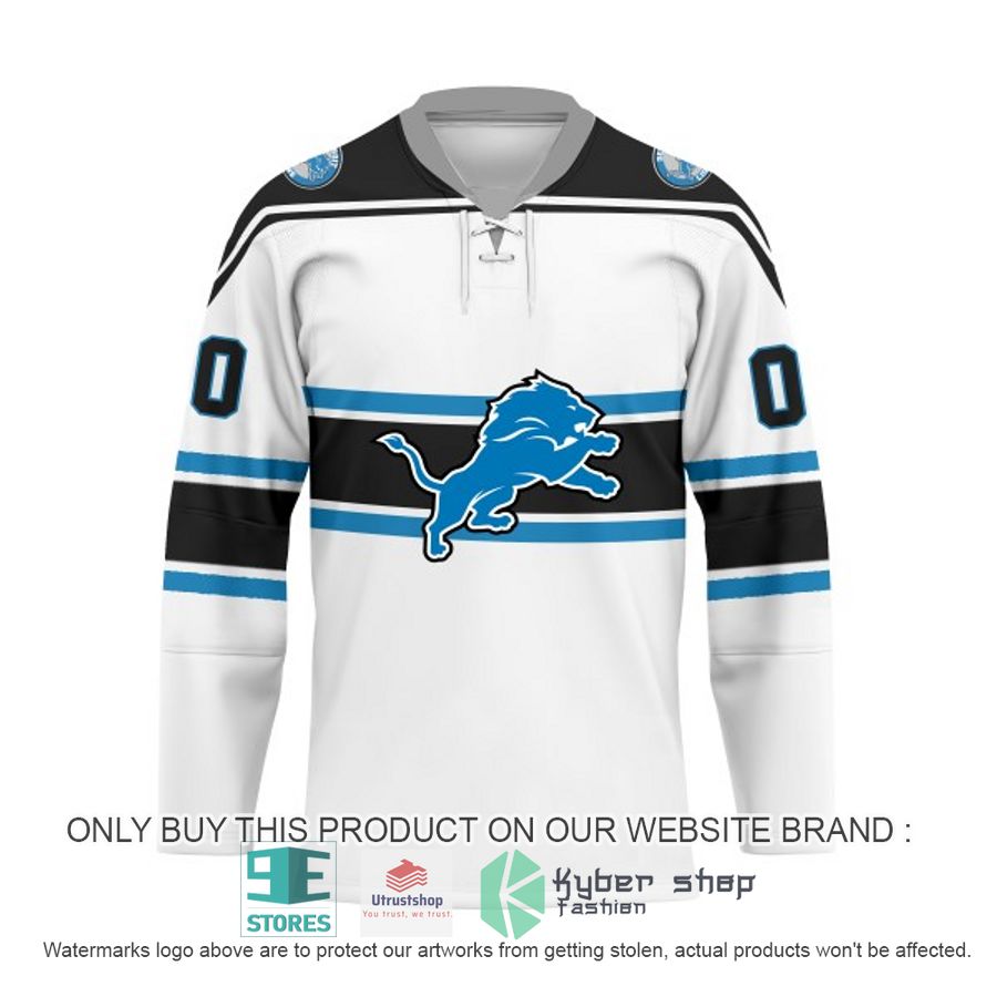 personalized nfl detroit lions logo hockey jersey 2 76264
