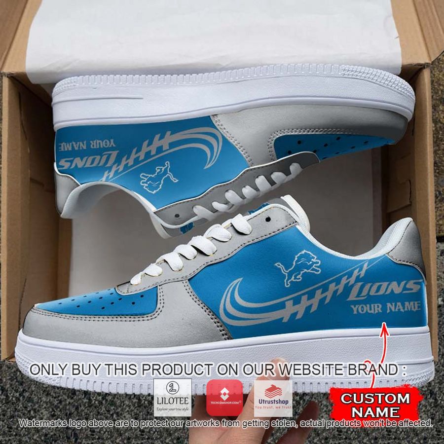 personalized nfl detroit lions nike air force 1 sneaker 1 42878